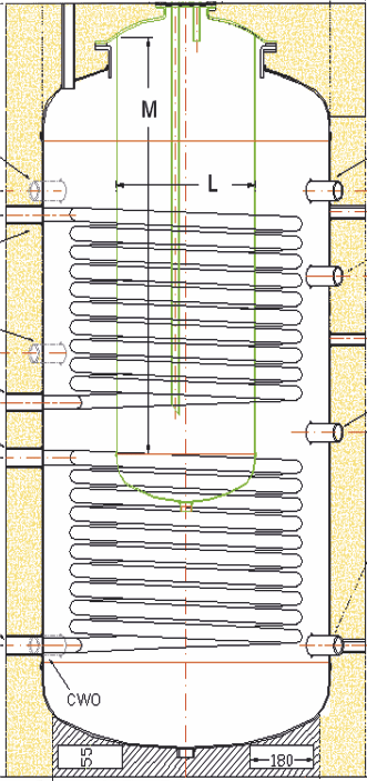 Bauherr BAC-2-TT Buffer 500lt ������ ��������� �� 2 ���������� ��� Tank in Tank -( 14 ������ ������ )-